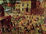 Pieter The Elder Bruegel Canvas Paintings - Children's Games